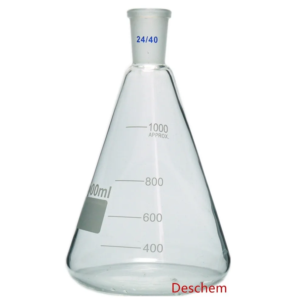 

1000ml,24/40,Glass Erlenmeyer Flask,1L,Conical Bottle,Lab Chemistry Glassware