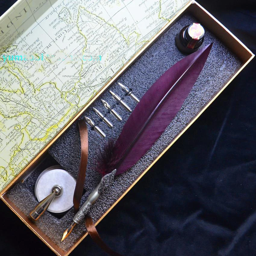 Ручка перьевая резная в винтажном стиле с держателем для ручек|dip pen|pen dip penpen pen |