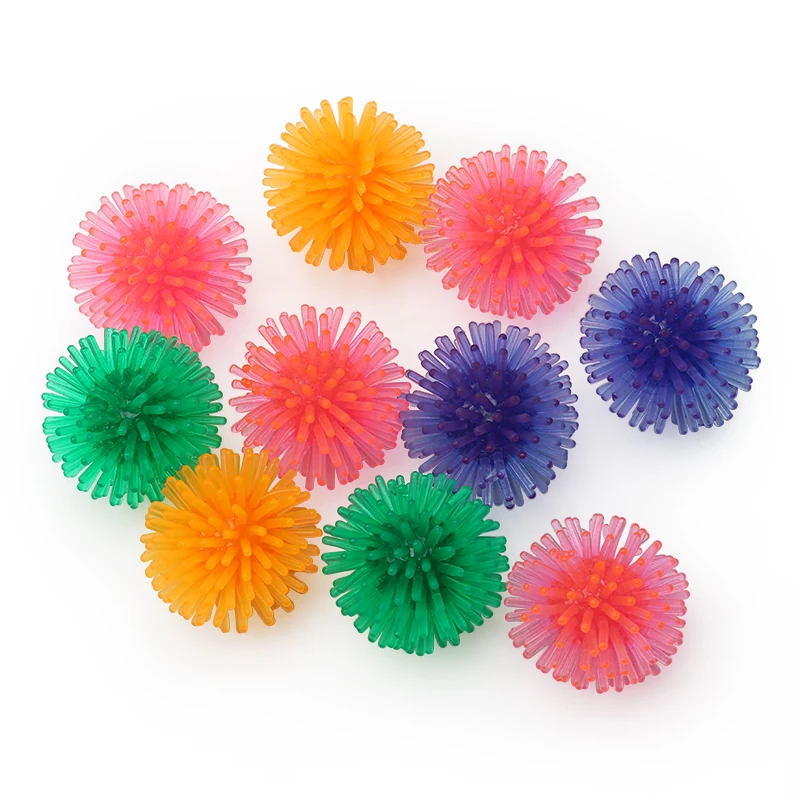 dog toys for puppies 10PCS/LOT PVC Soft Thorn Ball Cat Toys Colorful Small Ball Cats Pet Toys shark dog toy