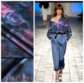 

Roses ultra - thin silk taffeta fabric blended silk fabric dress clothing natural silk fabric wholesale silk cloth