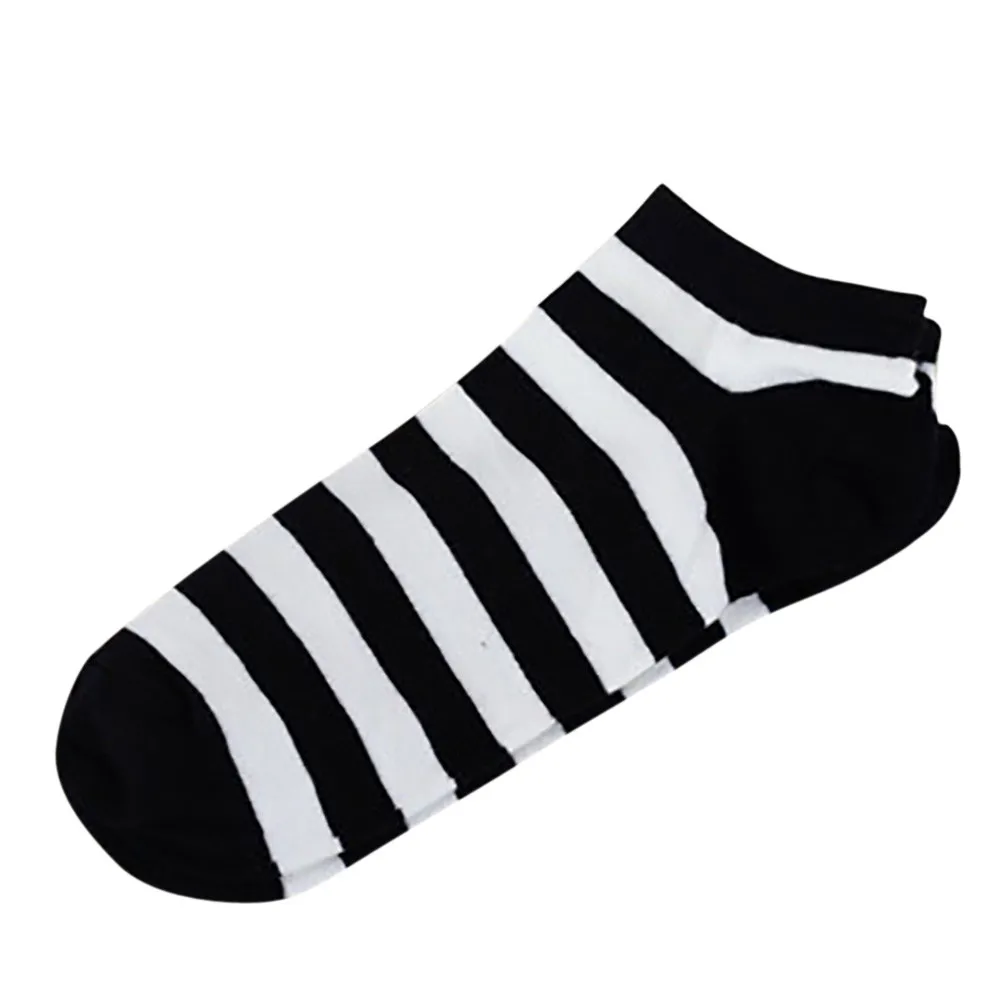 New 1Pairs Women And Men Comfortable Stripe Star Pattern Socks Cotton Women Socks Slippers Short Socks Ankle Socks #c50