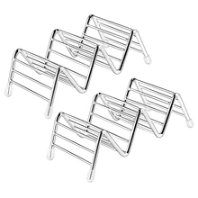 2 упаковки Тако держатель, блинница держатель из нержавеющей стали вмещает до 2 или 3 блинов или мягкие блиновые раковины стойка для блинов жесткая волна Sha