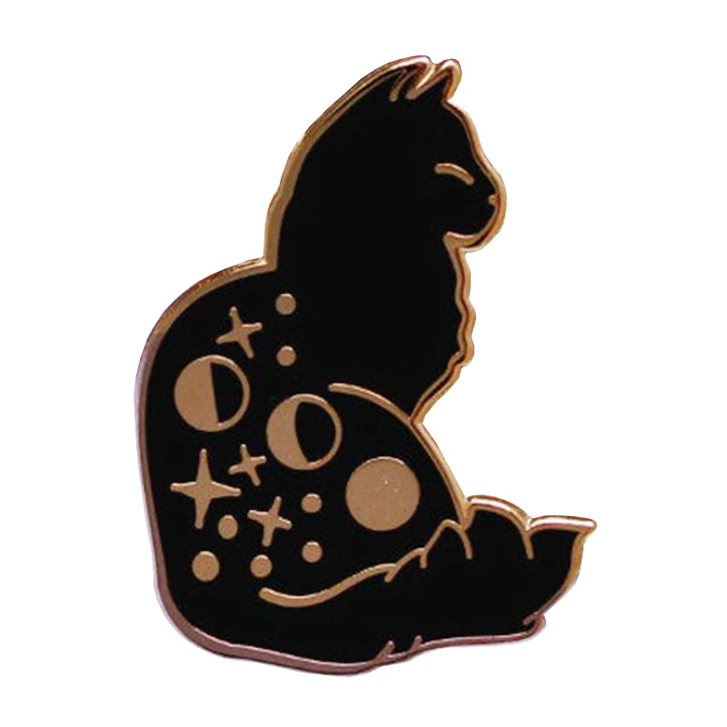 cat enamel pin