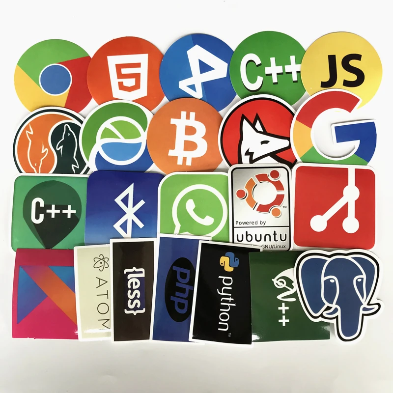 

50PCS Developer programmer sticker hacker language programming suitcase laptop phone stickers for kids gifts