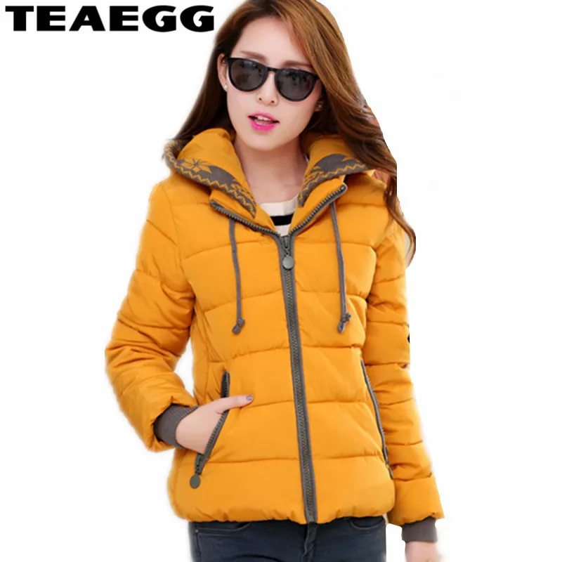 yellow dark rose Red Chaudes purple Coton Femme À Théegg D'hiver Rembourré De 2019 Capuchon Mujer black Parka Al283 Manteaux Veste Green Hiver Red orange Épais Vestes Femmes xR4vS