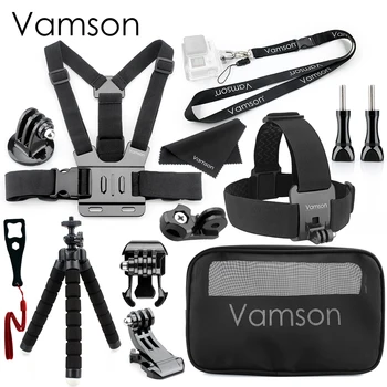 

Vamson Camera Accessories for go pro Hero 7 6 5 4 Tripod Head Chest Strap for Xiaomi Yi4K for DJI OSMO Action VS22
