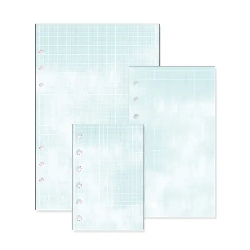 free shipping new a5 a6 a7 dokibook lovedoki notebook planner pages agenda kawaii snowflake blank lattice organizer paper diy blank planner pages