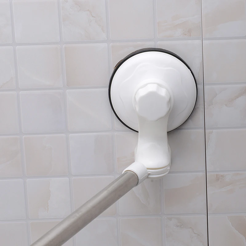 65 110cm Adjule Towel Bar Suction Cup Corner Removable 65 110cm Adjule Towel Bar Suction Cup Corner Removable Extension With 6 Hooks Multi Function Rack Kithchen In Storage Holders Racks