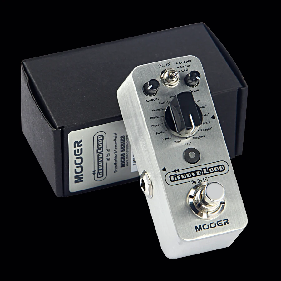 Nuevo MOOER ranura de pedal de guitarra LOOPER tambor LOOPER y tambor de guitarra pedal Nuevo MOOER ranura de pedal de guitarra LOOPER tambor LOOPER y tambor de guitarra pedal