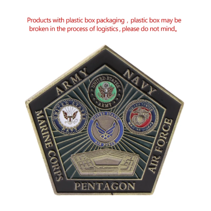 Горячие морские пятиугольные художественные подарки для коллекции сувенирная памятная монета американская армия