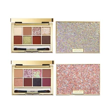 HOJO Shinny Diamond Eye Shadow Palette 8 colors Matte Shimmer Glitter Waterproof Eyeshadow Powder Nude Makeup Charming Cosmetic