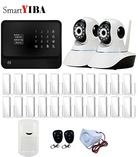 SmartYIBA WIFI Alarmes GSM GPRS SMS Home font b Alarm b font APP Control HD S