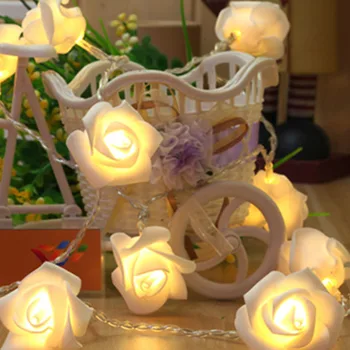 

New Table Lamp Events Parties Rose Tree Lamp LED Garland Lights FOR Valentine's Day Wedding Home Party Easter Decorration