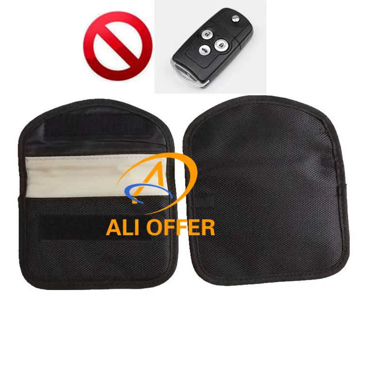 

Car Keyless Remote Blocking Bag,RFID Signal Shield Blocker Jammer Pocket,Keyless Protector Anti Car-theft,the Remote no React