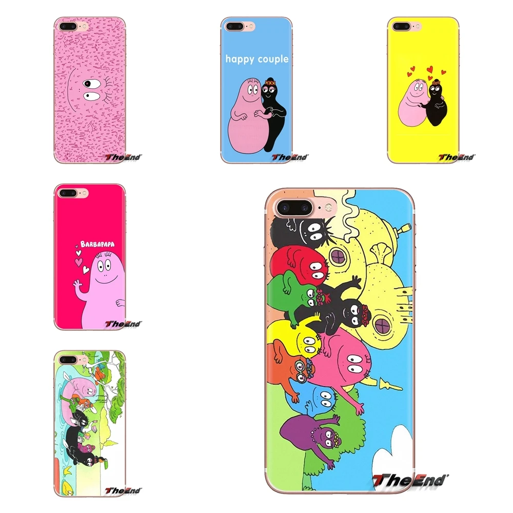 Прозрачный чехол из ТПУ для Xiaomi Redmi 4A S2 Note 3 3S 4 4X5 Plus 6 7 6A Pro Pocophone F1 Les barbapapapa Barbamama Pink