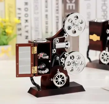 

Creative projector music box with classic dynamic octave retro jewelry box for lovers