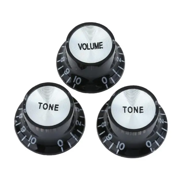 Buy 3PCS/lot Black Acrylic Electric Guitar Bass Volume