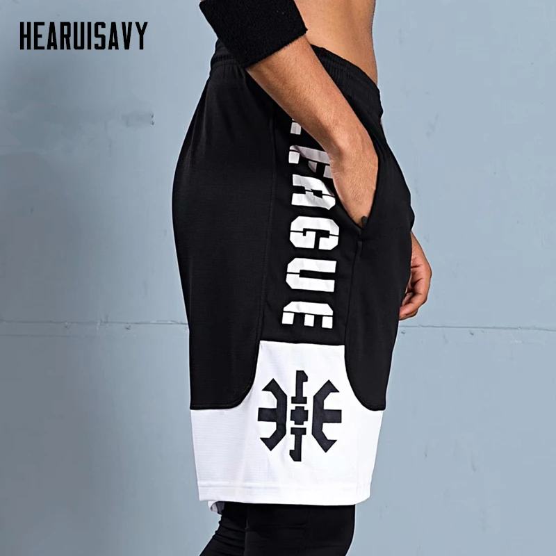 Hearuisavy 2018 جديد النسيج المارة وانغ شورت كرة السلة القصير الرجال تشغيل اللياقة البدنية سستة جيب التدريب السراويل الرياضية Hearuisavy 2018 جديد النسيج المارة وانغ شورت كرة السلة القصير الرجال تشغيل اللياقة البدنية سستة جيب التدريب السراويل الرياضية