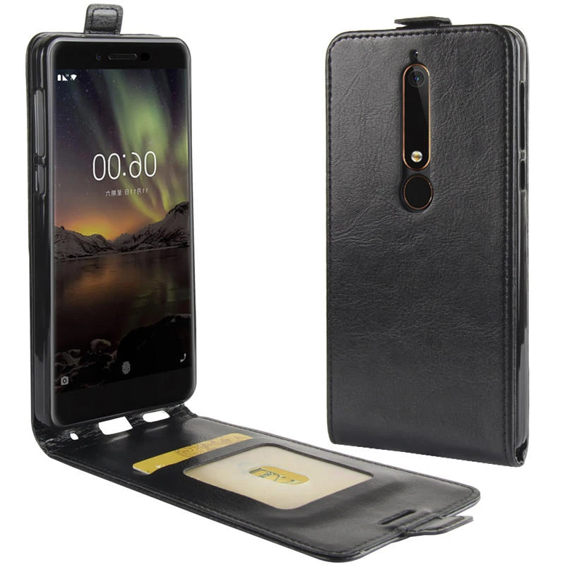 

Vertical Flip Cover for Nokia 6.1 2.1 3.1 5.1 2018 Case Up Down Leather Case for Nokia 6 2018 5.1 3.1 2.1Phone Bag Cover Skin