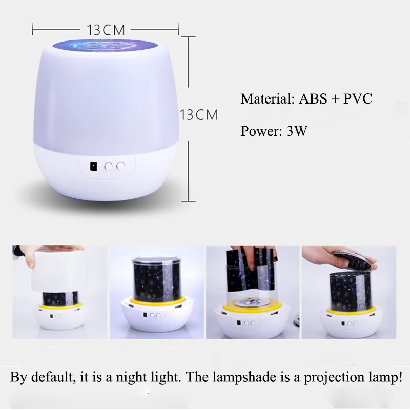 3D Детский проектор ночник планета Вселенная проекция Светодиодная лампа красочный поворотный звездное небо лампы Детские Подарки Детский сон