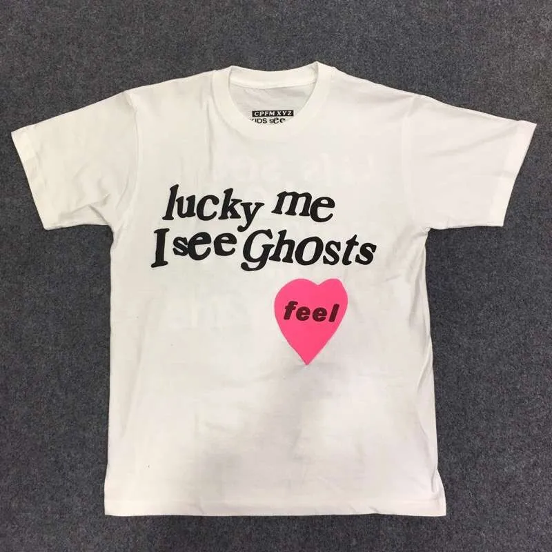 NEW Takashi Murakami Graffiti Tee Kids See Ghosts T-Shirt Kanye West Shirt