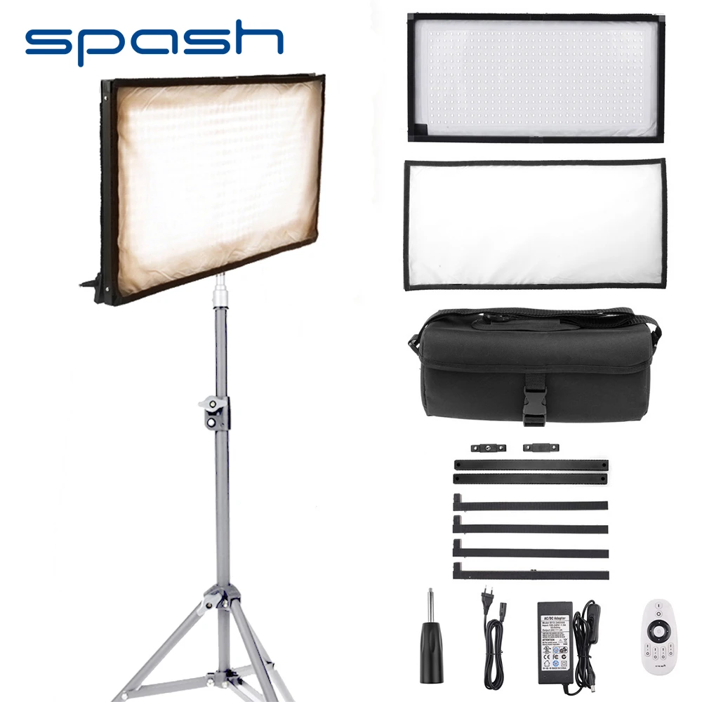 spash FL 3060A LED Video Light 85W 448 Beads 3200 5500K Bi color Photography Lighting LED