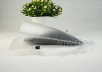 

16x24cm ping pocket 100pcs Matte Clear plastic bag middle sealed - cookie packaging flat sack heat sealable pouches matt finish