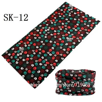 mens blanket scarf 2021 Latest Fashional Skull Polyester Microfiber Magic Tube Headwears Skeleton Multi Purpose Seamless Bandanas Headband mens grey scarf