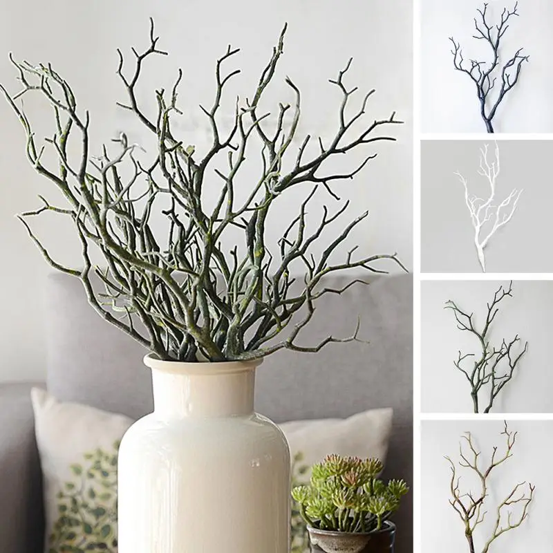 

Household Artistic Decorate Artificial Tree Branches Fake Plastic Small Tree Dried Branch Home Wedding Decoration #0528