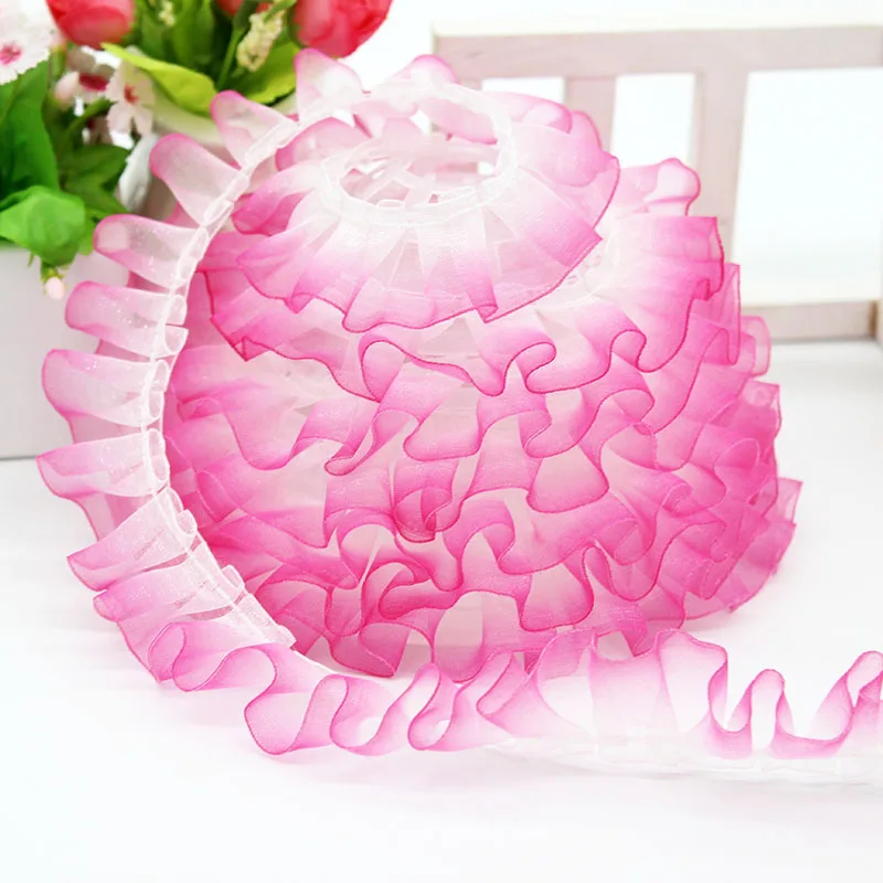 Lace Fabric Chiffon Fabric Chiffon Lace Fabric Lace Garment Accessories Lace Accessories Lace Sewing Accessories Lace Decoration 2.5cm Wide