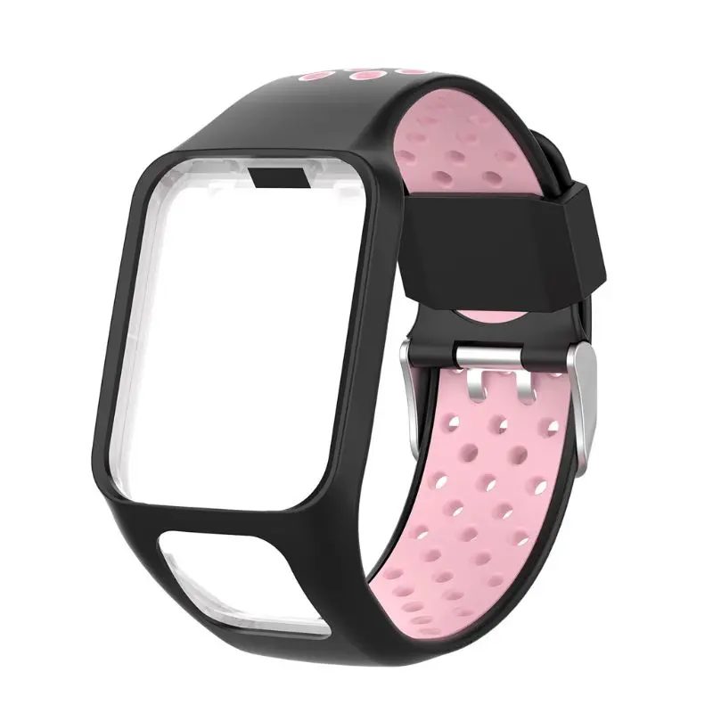 Two tone Silicone Replacement Wrist Band Watch Strap For TomTom Runner 2 3 Spark GPS Fitness Tracker|Смарт-аксессуары| |