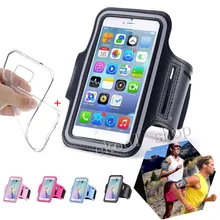 S6 Edge Plus Universal Running SPORTS GYM Armband Bag Case For Samsung Note7 5 4 3 Jogging Arm Band Full Ooutdoor Cover+TPU Case