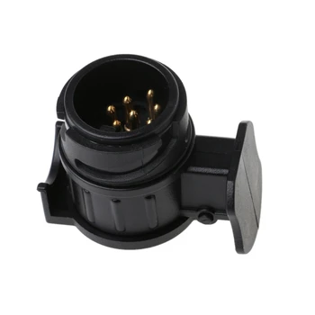 

13 To 7 Pin Trailer Adapter Plug Converter Truck Standard Round Hole Connector