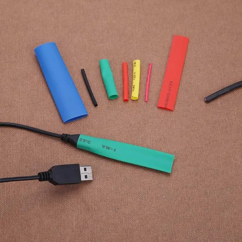 

328pcs/set Heat Shrink Tubing Set Wire Cable Sleeve Retractable Insulation Tube Set Assortment Electronic Repair Tools 2: 1 Wrap