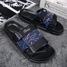 Модные летние шлепанцы; мужские повседневные сандалии; Мягкие Шлепанцы для отдыха; массажные пляжные шлёпки из ЭВА; водонепроницаемая обувь; мужские сандалии; вьетнамки