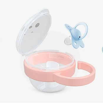 

Portable Baby Pacifier Nipple Kid Travel Case Cartoon Expression Nipple Storage Box Soother Container Holder Pacifier Dummy Box