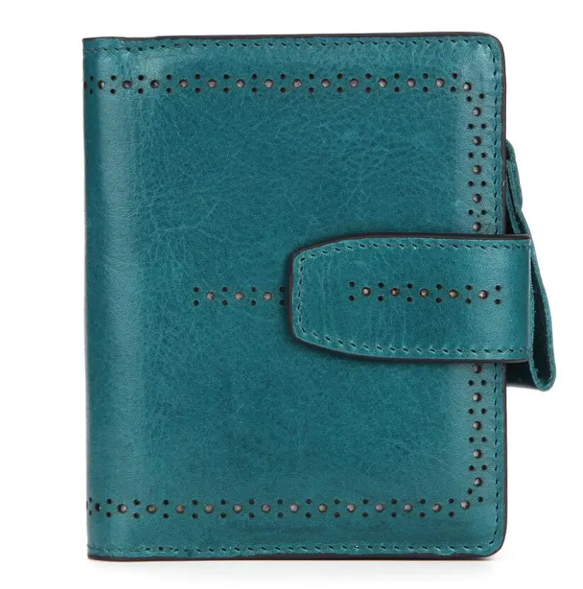 Muurdde RFID Модный женский кошелек и кошельки из натуральной кожи, кошелек для монет, женский маленький кошелек, сумка для денег - Цвет: blue