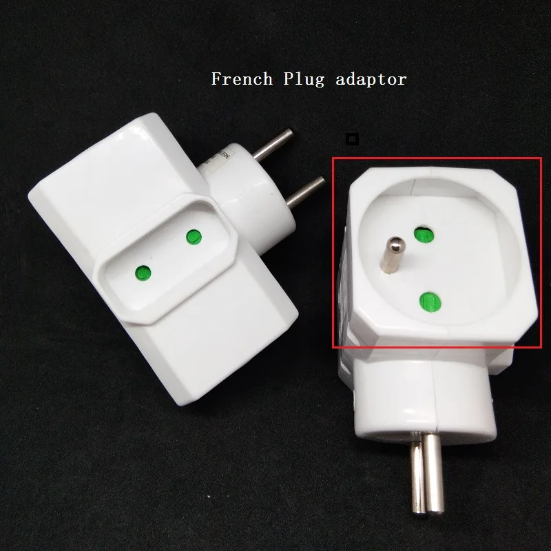 

16A Power Adapter Socket 1 to 3 French plug converter Electrical Plug White Extended socket