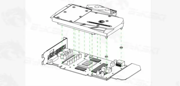 Bykski водный блок использовать для ASUS GTX1660-O6G-SI/полное покрытие медный радиаторный блок/3PIN 5 V A-RGB/4PIN 12 V RGB