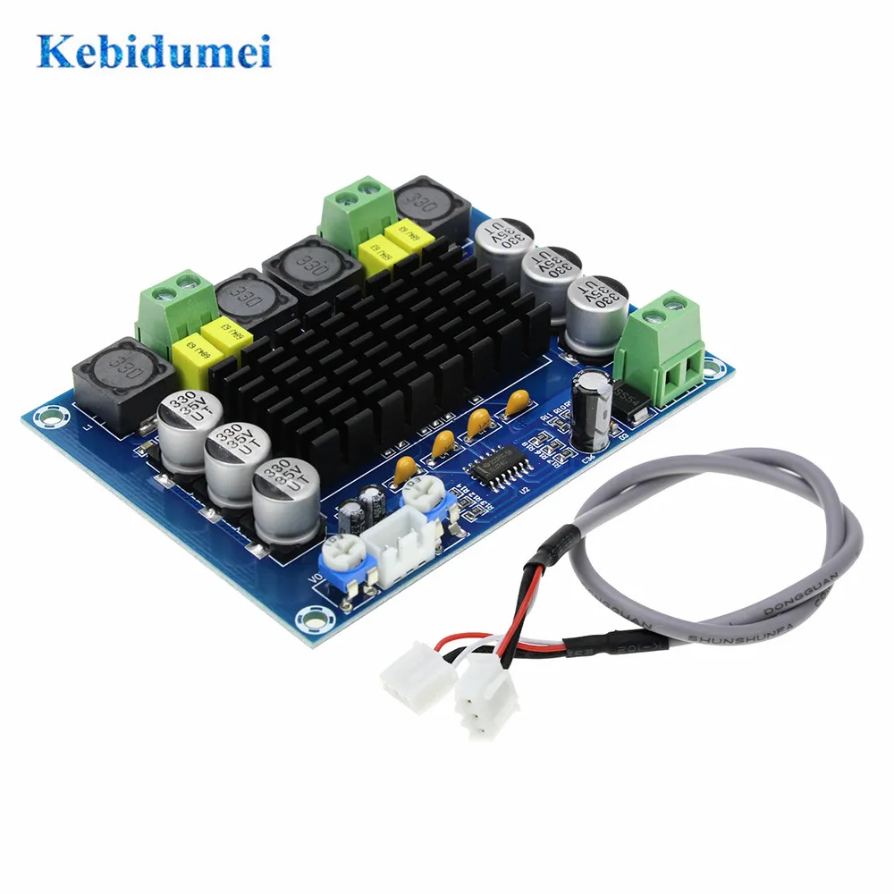 

kebidumei Amplifier Board 2*120W Stereo AMP Module XH-M543 Dual-channel Stereo Amplifier Board High Power Digital Audio Power