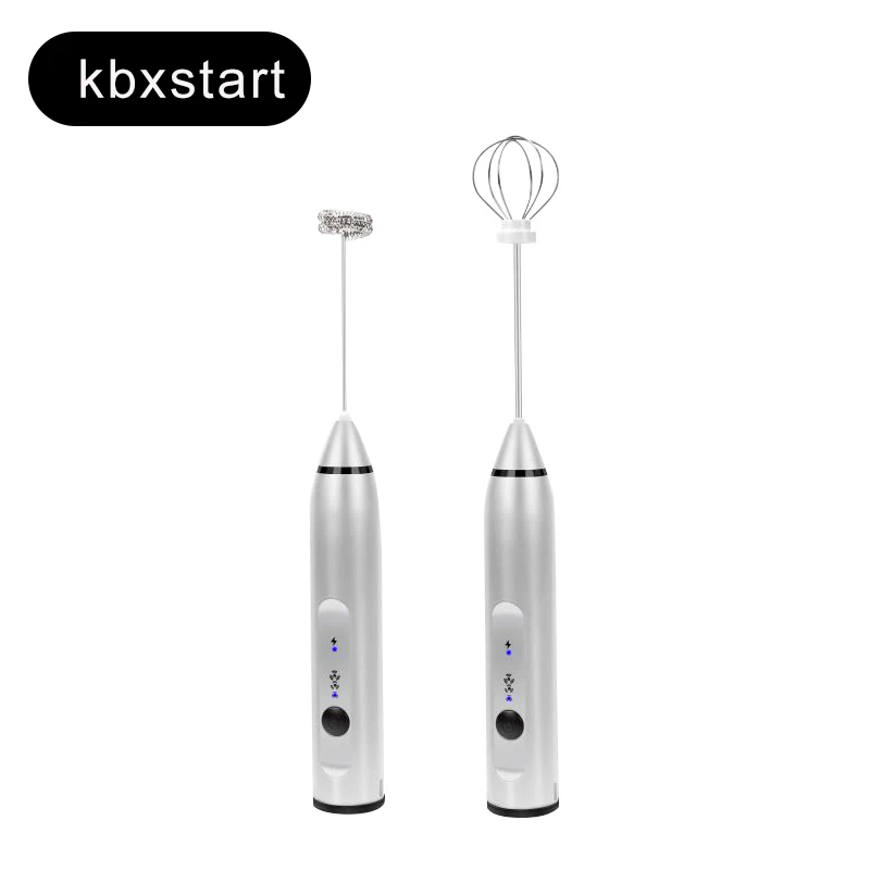 

Handheld Food Mixer two in one Eggbeater Milk Frother for Coffee Blender Milk Foamer USB Charging
