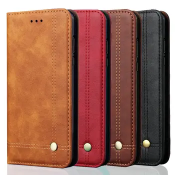 

For VIVO V17 Case Luxury Leather Retro Stand Wallet Flip Cover For VIVO S1 Pro Gobal V17 Ruissa Magnetic Filp Case