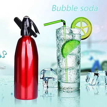 DIY 1000ml Soda Water Siphon Home Drink Juice Machine Bar Beer Syphon Maker Steel Bottle Foam Cylinders Co2 Injector 1