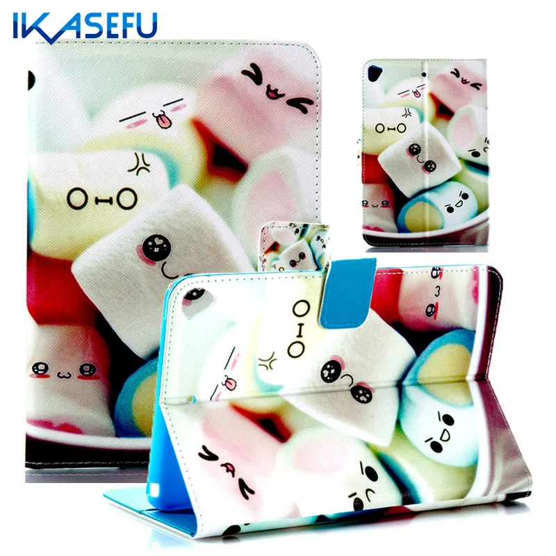 Ikasefu искусственная кожа Coque Fundas для мини IPad Mini 5 ТПУ силиконовый назад выложить