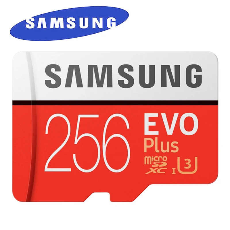 

SAMSUNG EVO Plus Micro SD Memory Card 256GB 95MB/s Class10 U3 UHS-I TF Card 4K HD for Smartphone Tablet with Adapter