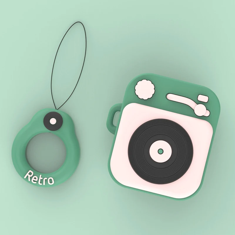 

Universal soft Silicone Airpods Protective Silicone Cover for Bluetooth Headset Set Lovely Cartoon Ins Earphone Case earbud box