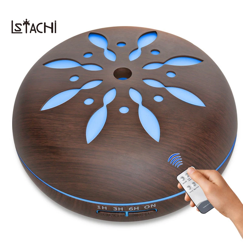 

LSTACHi New Design Remote Control Aroma Diffuser with 7 Color Changing LED Light Ultrasonic Cool Mist Essential Oil Humidifier