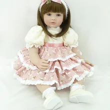 Популярный виниловый стикер Силиконовые перерожденные куклы младенцы, сопровождать реалистичные принцесса кукла "малыш" малыш high-end рождественские изысканные новогодние подарки