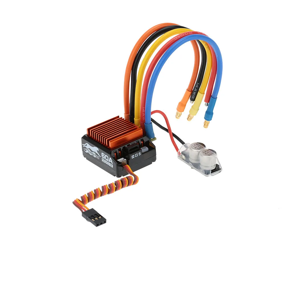 

SkyRC 4000KV 8.5T 2P Brushless Sensored Sensorless Motor CS60 60A ESC LED Program Card Combo Set for 1/10 1/12 RC Touring Car