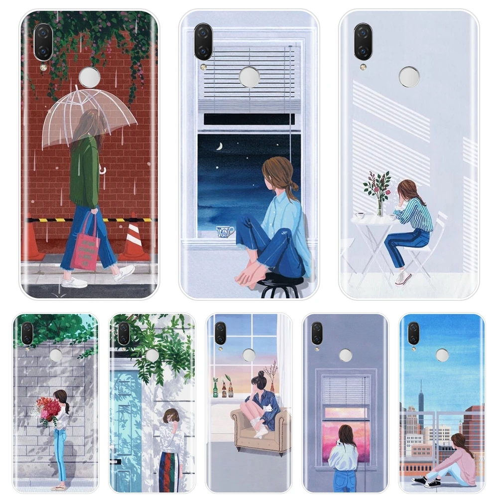 

Phone Case For Huawei Nova Smart Lite 2017 Kpop Girl Korea Soft Silicone Back Cover For Huawei Nova 3 3I 3E 2i 2 Lite Plus Case